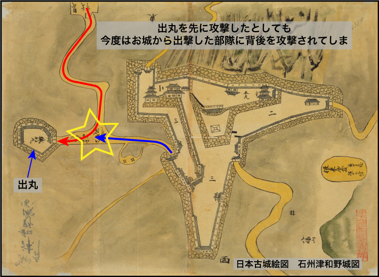 お城めぐりを楽しくしたい人へ お城の出丸 を図解で解説 日本の城 Japan Castle