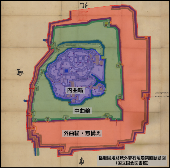 姫路城の惣構え