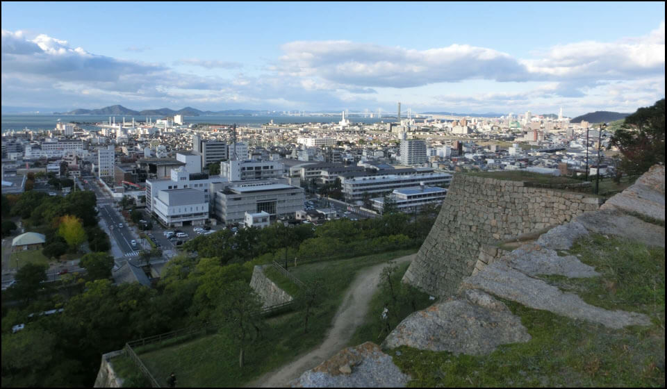 丸亀城からの景色