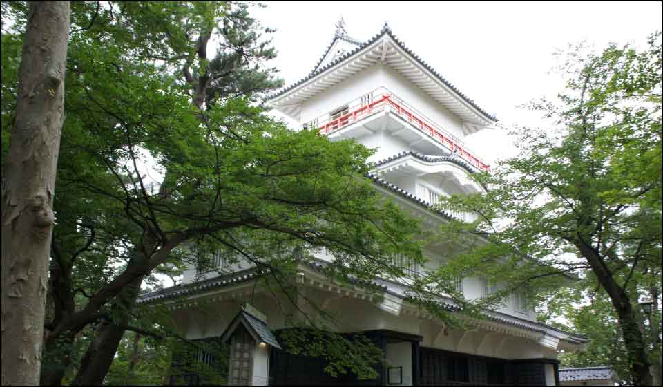 模擬櫓として再建された久保田城の御隅櫓